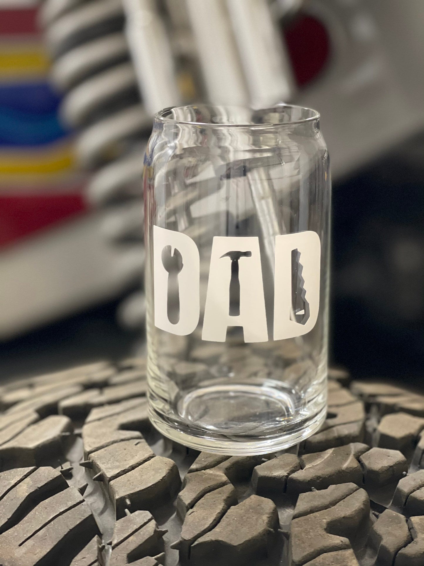 Fathers Day Beer Can Glass 16 Ounce, Gift