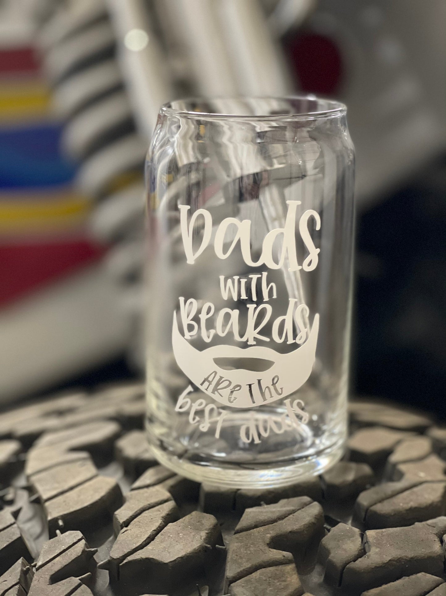 Fathers Day Beer Can Glass 16 Ounce, Gift