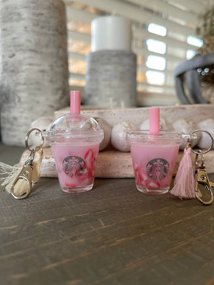 Pink Drink Mini Keychains, Gift