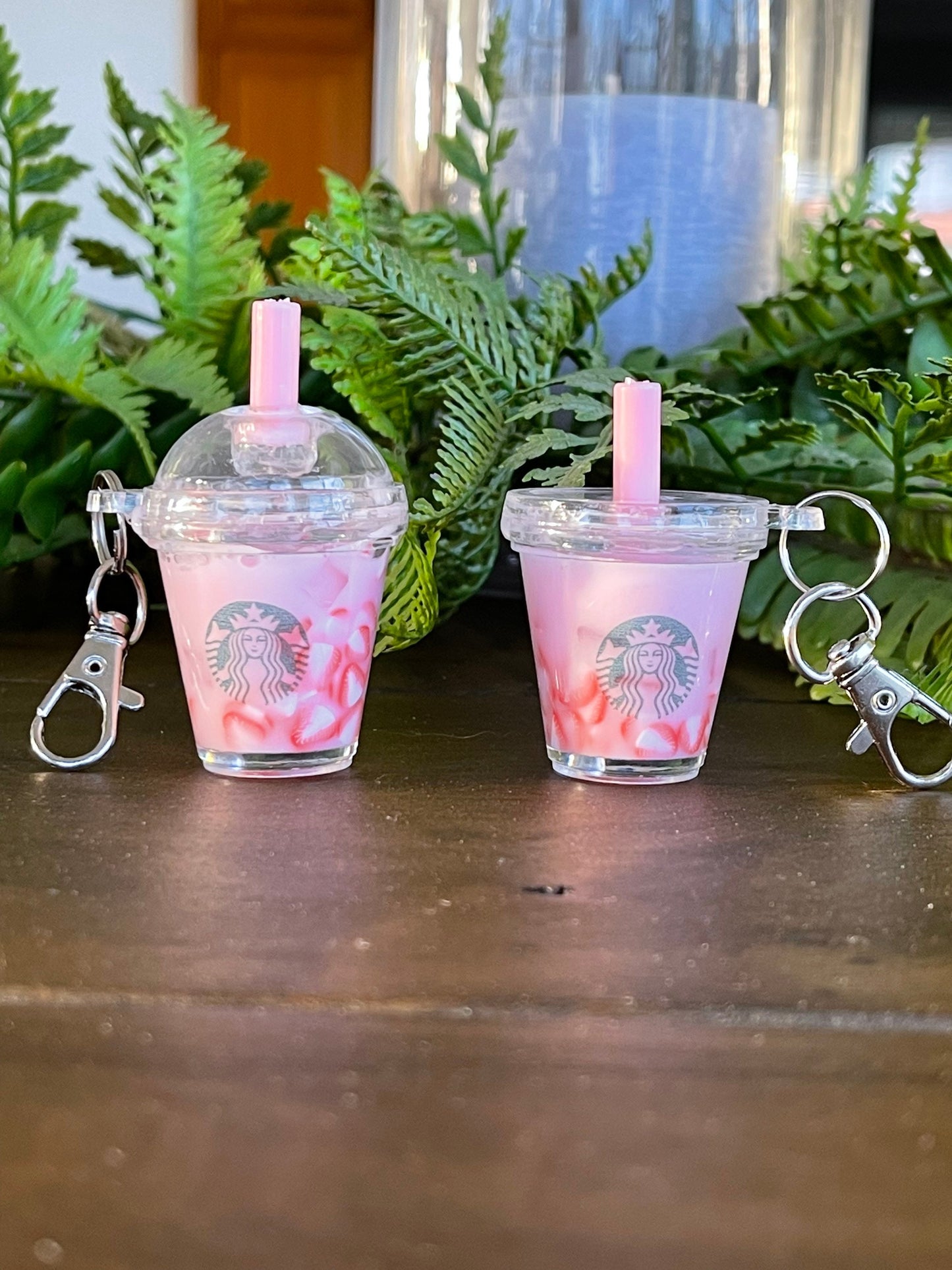 Pink Drink Mini Keychains, Gift