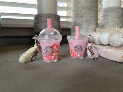 Pink Drink Mini Keychains, Gift