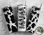 Cowhide Mama Seamless 20oz Sublimation Tumbler, Mothers Day Straight Tumbler, Cow Print Mama Tumbler, Seamless Tumbler, Mom Tumbler, Gift