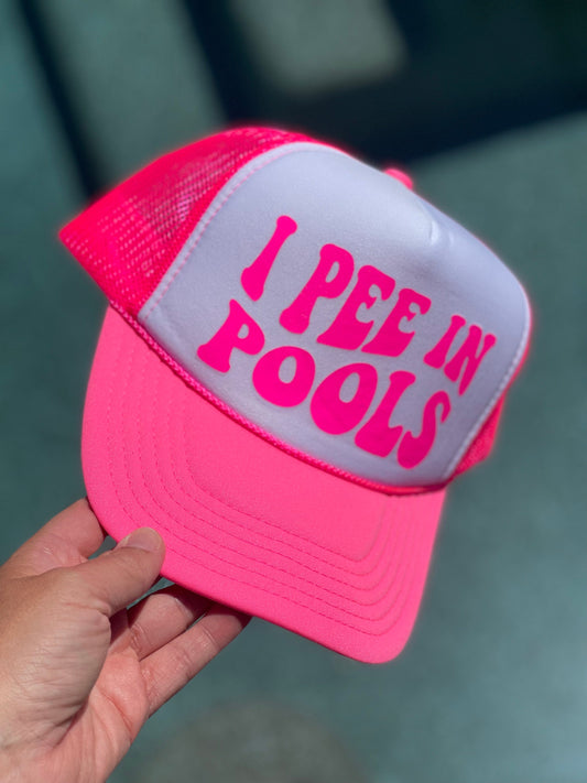 I Pee In Pools Trucker Hat, Gift