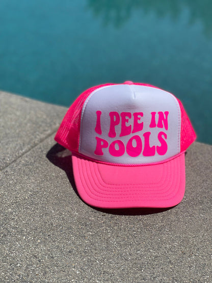 I Pee In Pools Trucker Hat, Gift