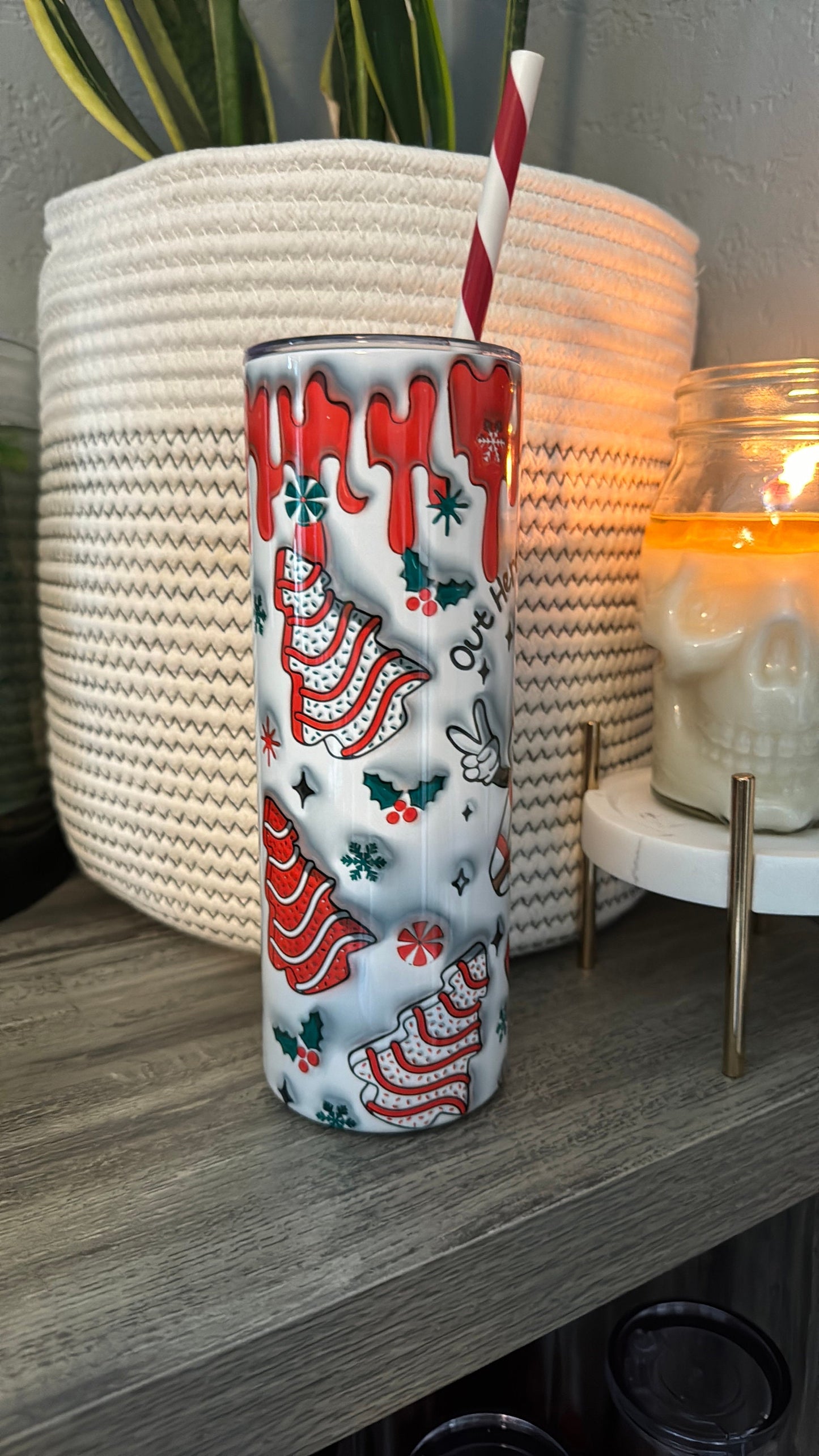 Looking Like a Snack Christmas Cakes Tumbler 20 ounces, Sublimation, Gift, Insulated Tumbler, Gift